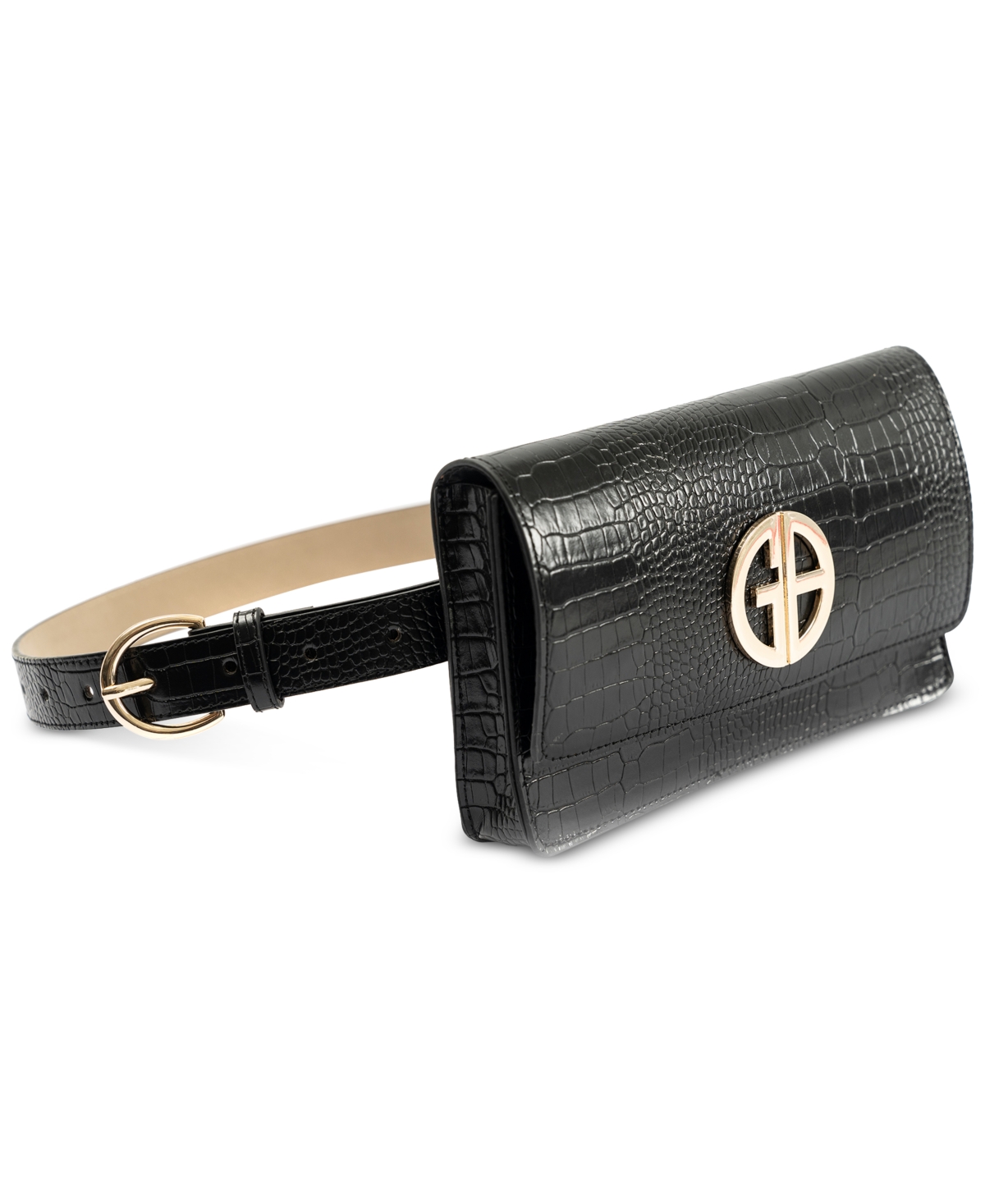 Giani Bernini Women\'s Croc-Embossed Logo Black Belt Bag XL Home | Giani Bernini Women main image 2