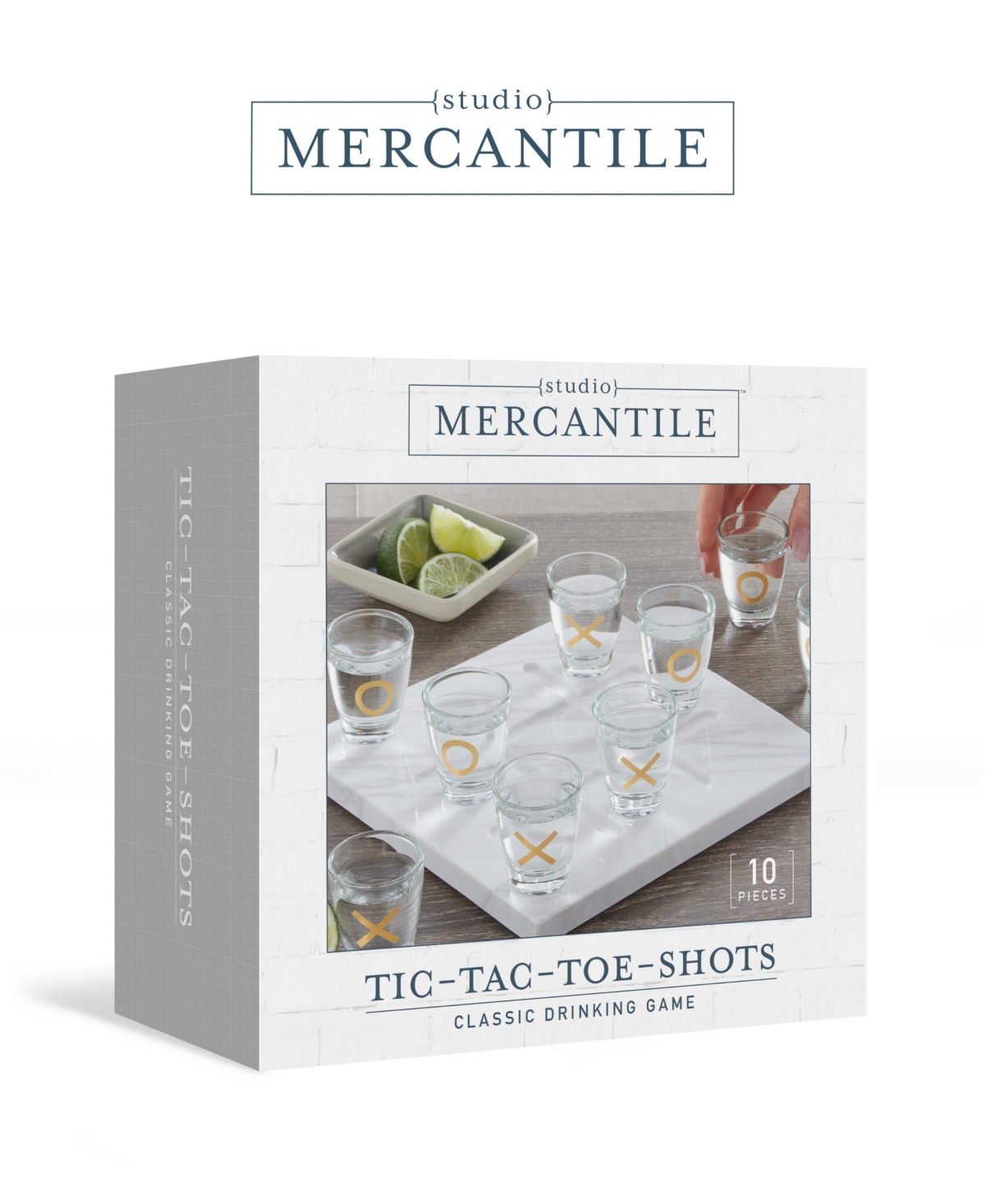 Shop Studio Mercantile Tic Tac Toe Shot Game In White