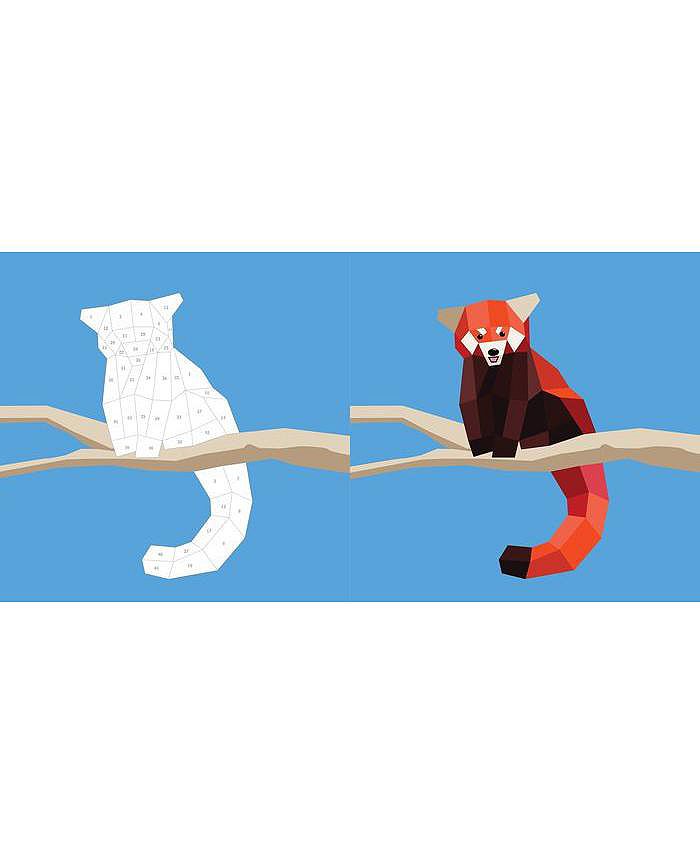 Barnes & Noble Paint by Sticker Kids Zoo Animals Create 10 Pictures