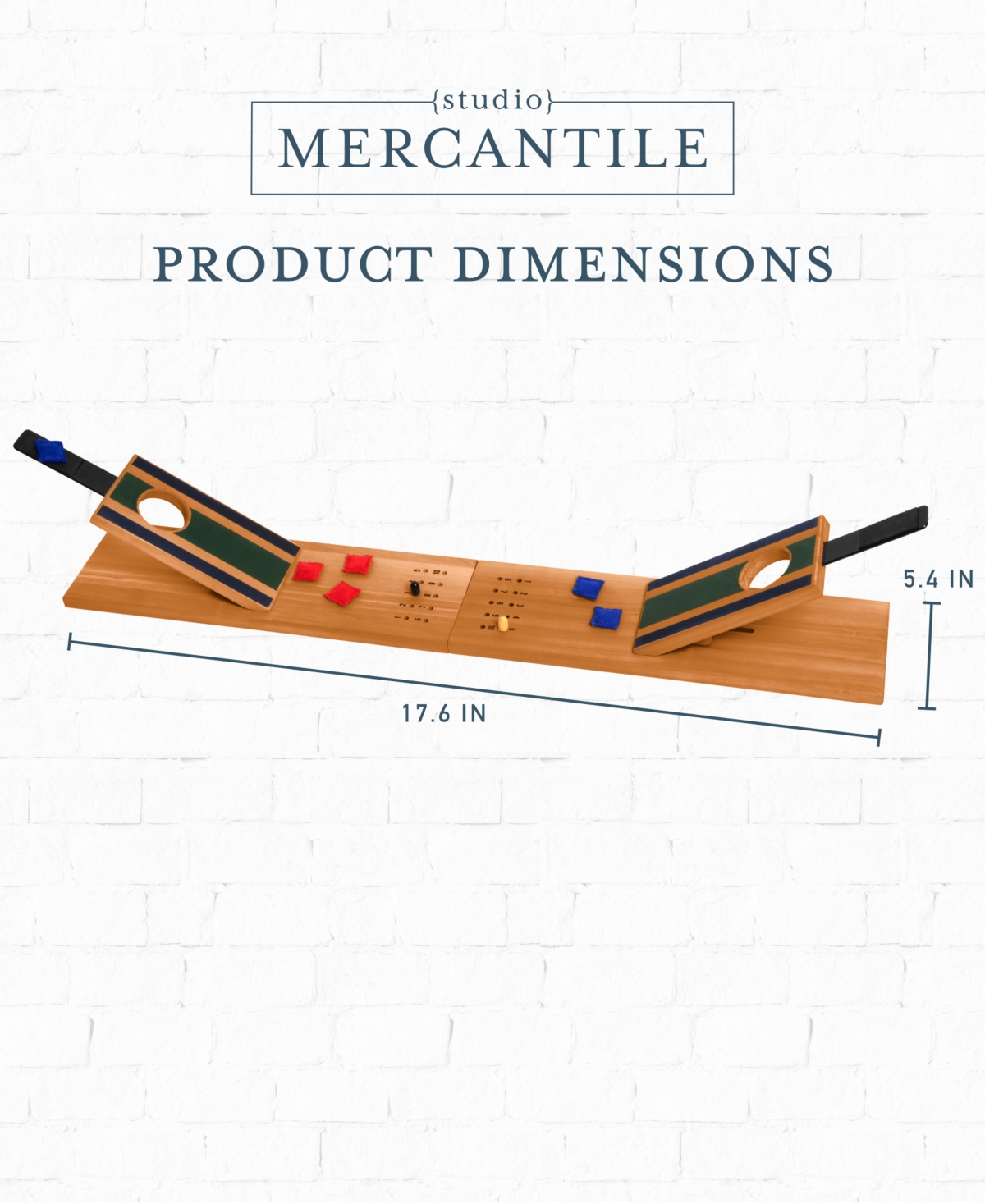Shop Studio Mercantile Wooden Tabletop Cornhole Game In Light,pastel Brown