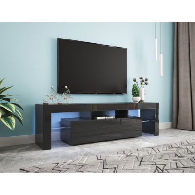 Streamdale Modern TV Stand, 20S LED TV Stand with Remote Control Lights