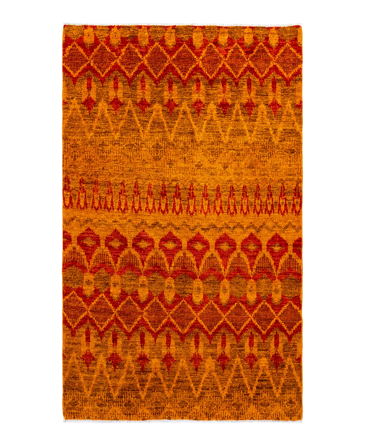 Adorn Hand Woven Rugs Modern M1649 5' x 8' Area Rug - Orange