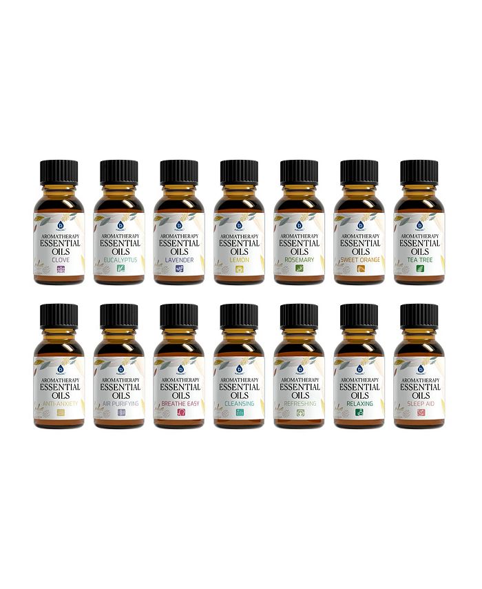 PURSONIC Essential Aromatherapy Oils 14 Pack Gift Set Macy's