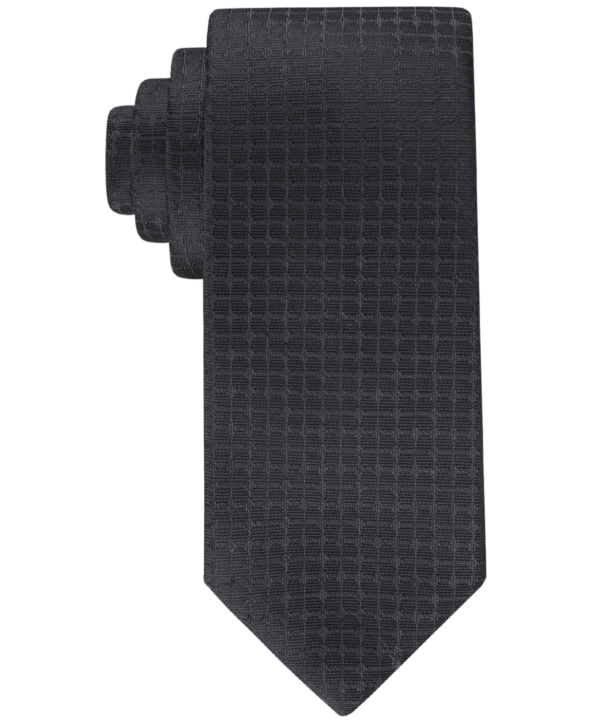 Shop Calvin Klein Men's Interconnected Medallion Tie In Black