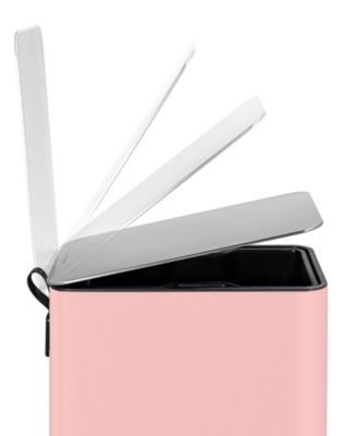 10L / 2.6 Gallon Slim Step Can - Shiny Pink