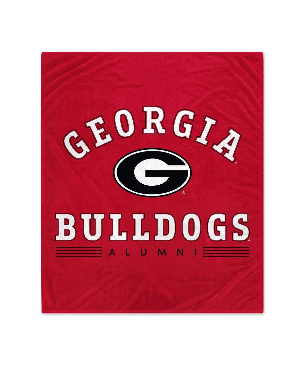 Pegasus Home Fashions Georgia Bulldogs 60'' X 70'' Alumni Fleece Blanket In Red