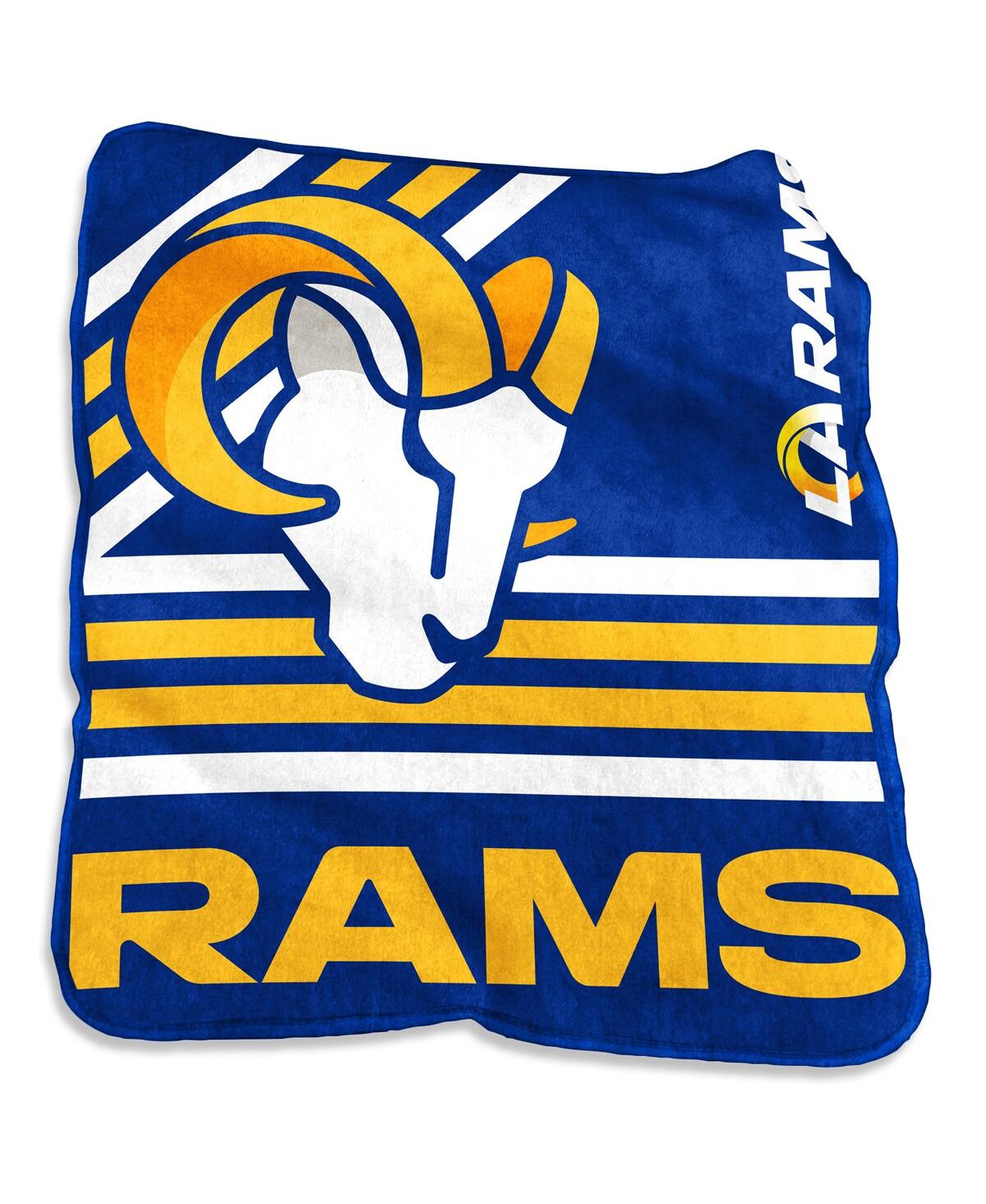 Logo Brands Los Angeles Rams 50'' X 60'' Plush Raschel Throw In Multi