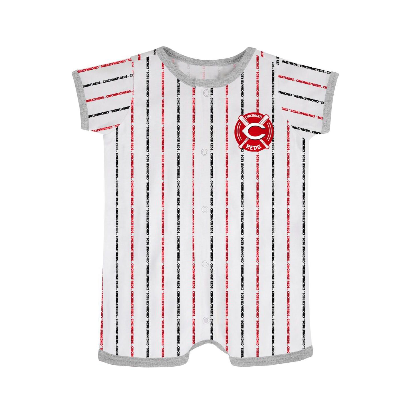 Комбинезон Outerstuff White Cincinnati Reds Ball Hitter Coverall для малышей — фото 1
