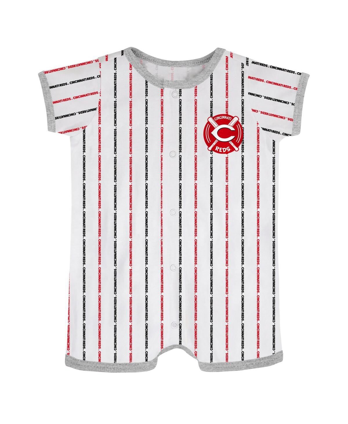 Shop Outerstuff Infant Boys And Girls White Cincinnati Reds Ball Hitter Coverall