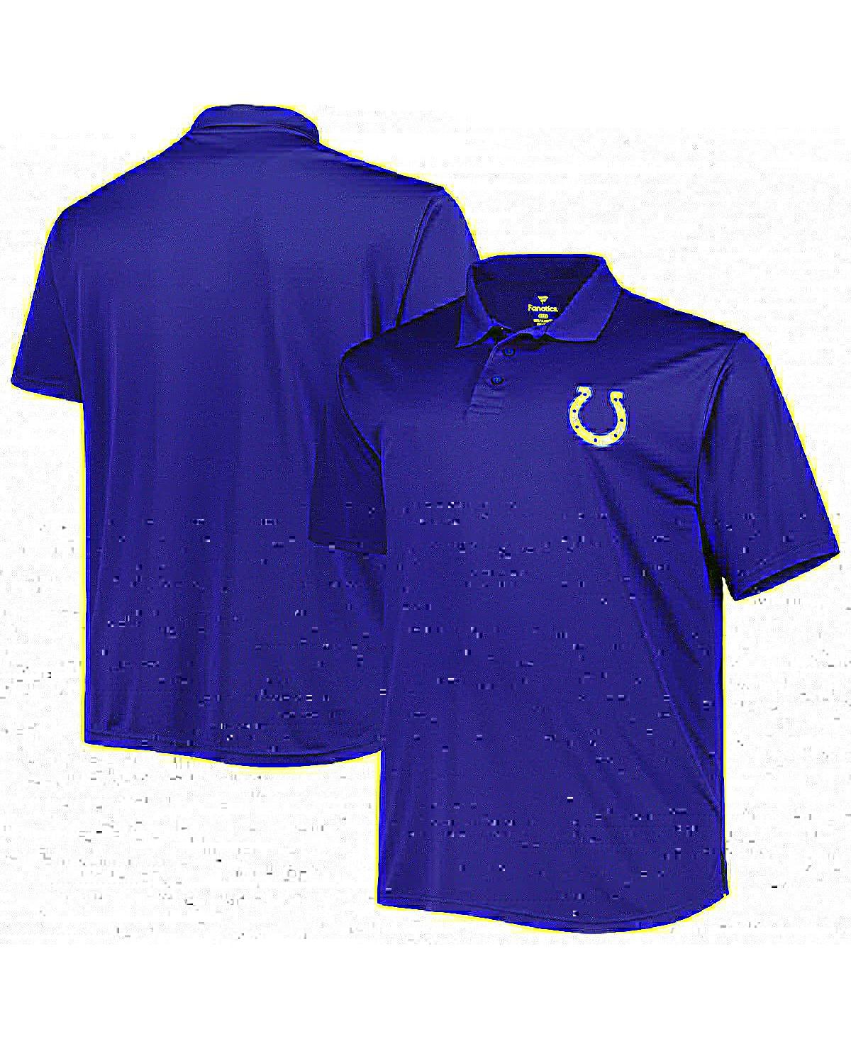 Shop Fanatics Men's Royal Indianapolis Colts Big And Tall Birdseye Polo Shirt