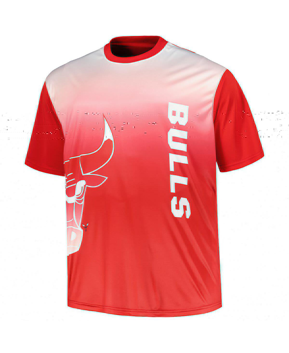Men'sChicago Bulls Big and Tall Sublimated T-shirt - Red