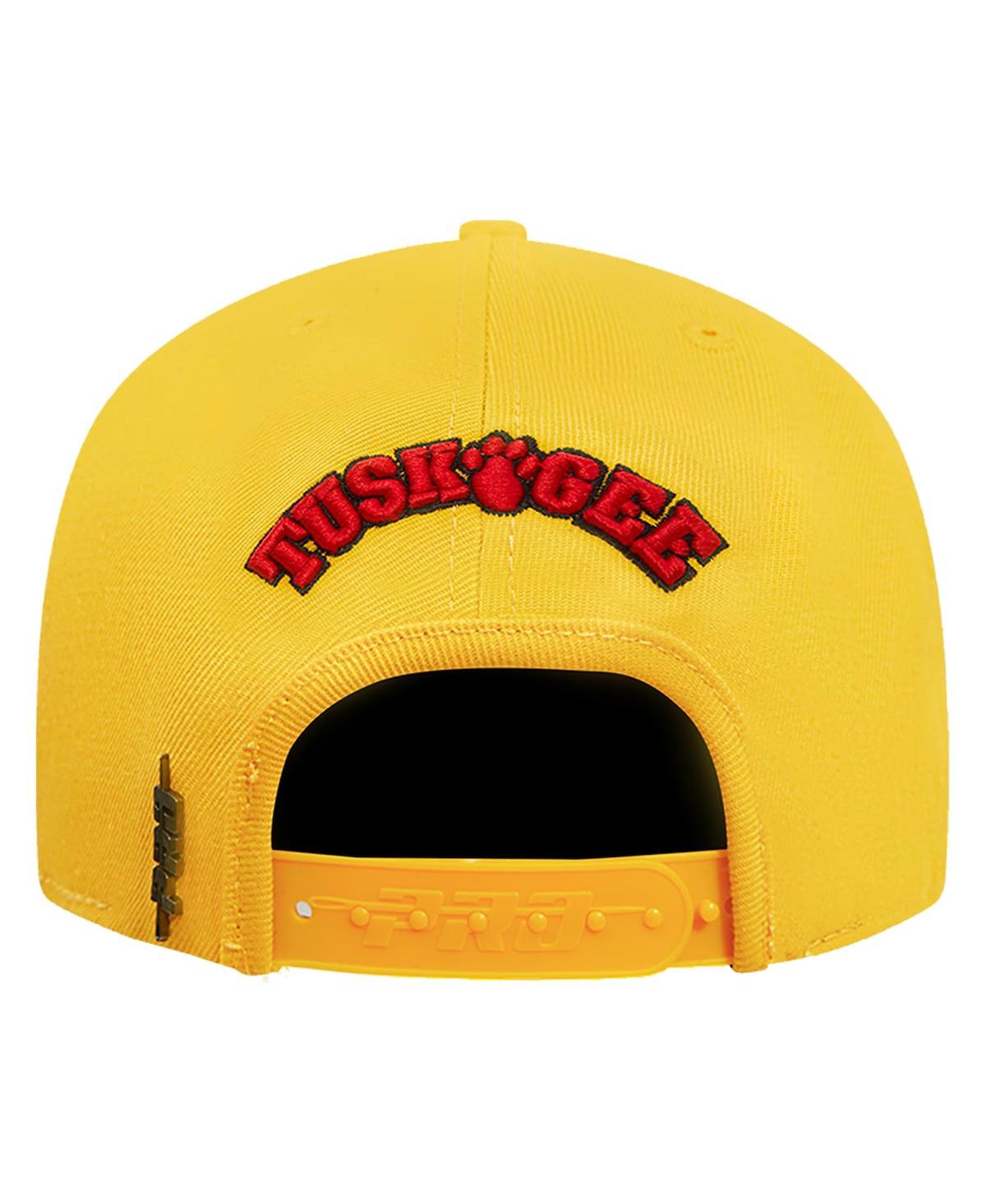 Shop Pro Standard Men's  Gold Tuskegee Golden Tigers Evergreen Mascot Snapback Hat