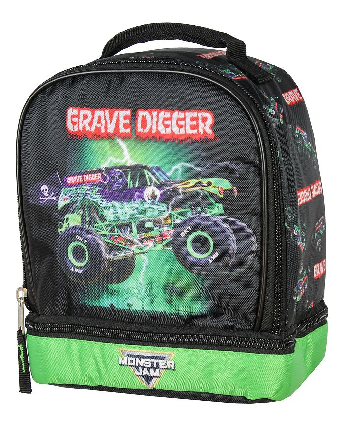 Monster Jam Grave Digger Monster Truck Insulated Dual Compartment Lunch Bag Lunch Box Macy's