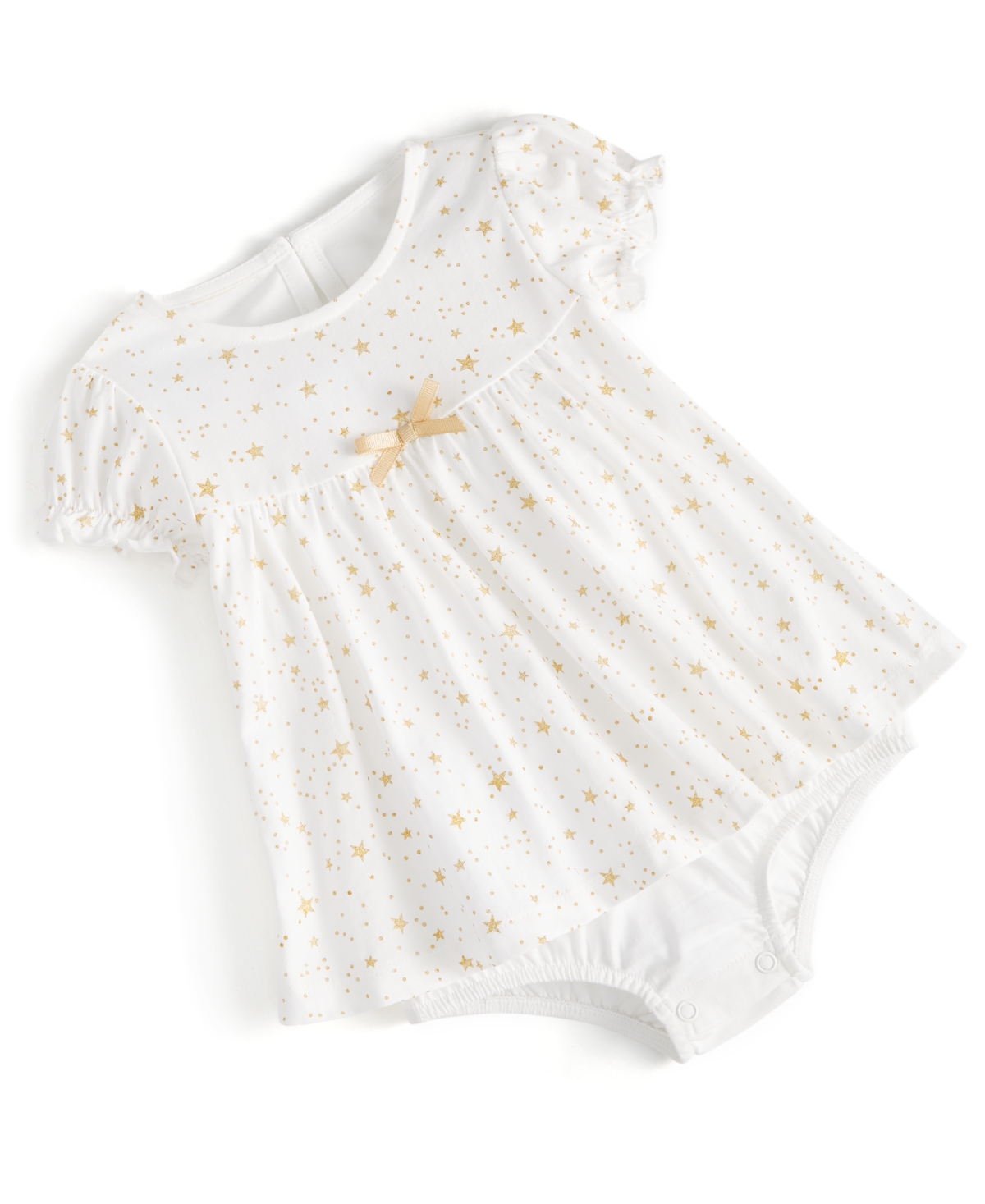 First Impressions Baby Girls Twinkle Skirt Sunsuit, Created For Macy's In Angel White
