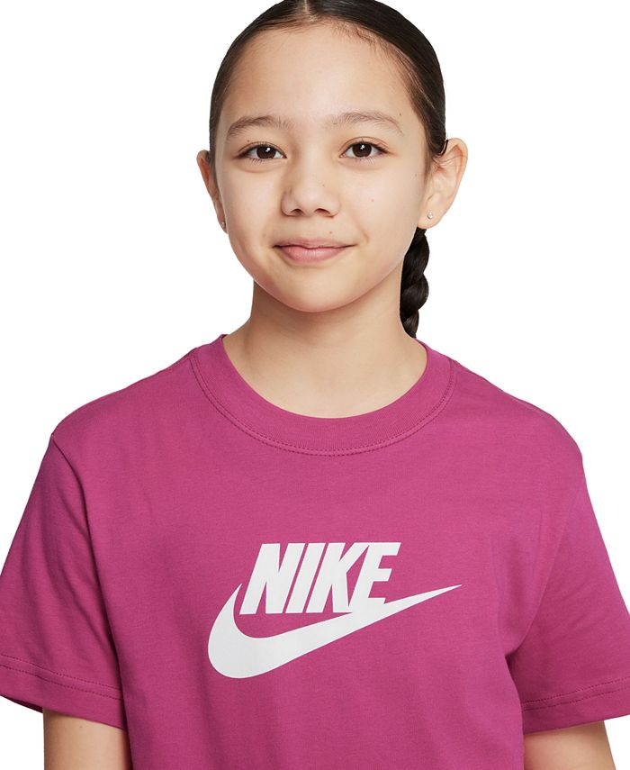 Nike Girls Sportswear Logo Graphic T-shirt - Macy's