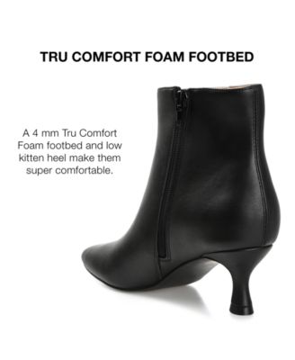 Women's Kelssa Square Toe Kitten Heel Dress Booties