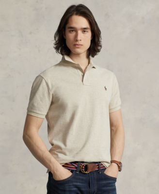 폴로 랄프로렌 Polo Ralph Lauren Mens Cotton Custom Slim Fit Mesh Polo Shirt