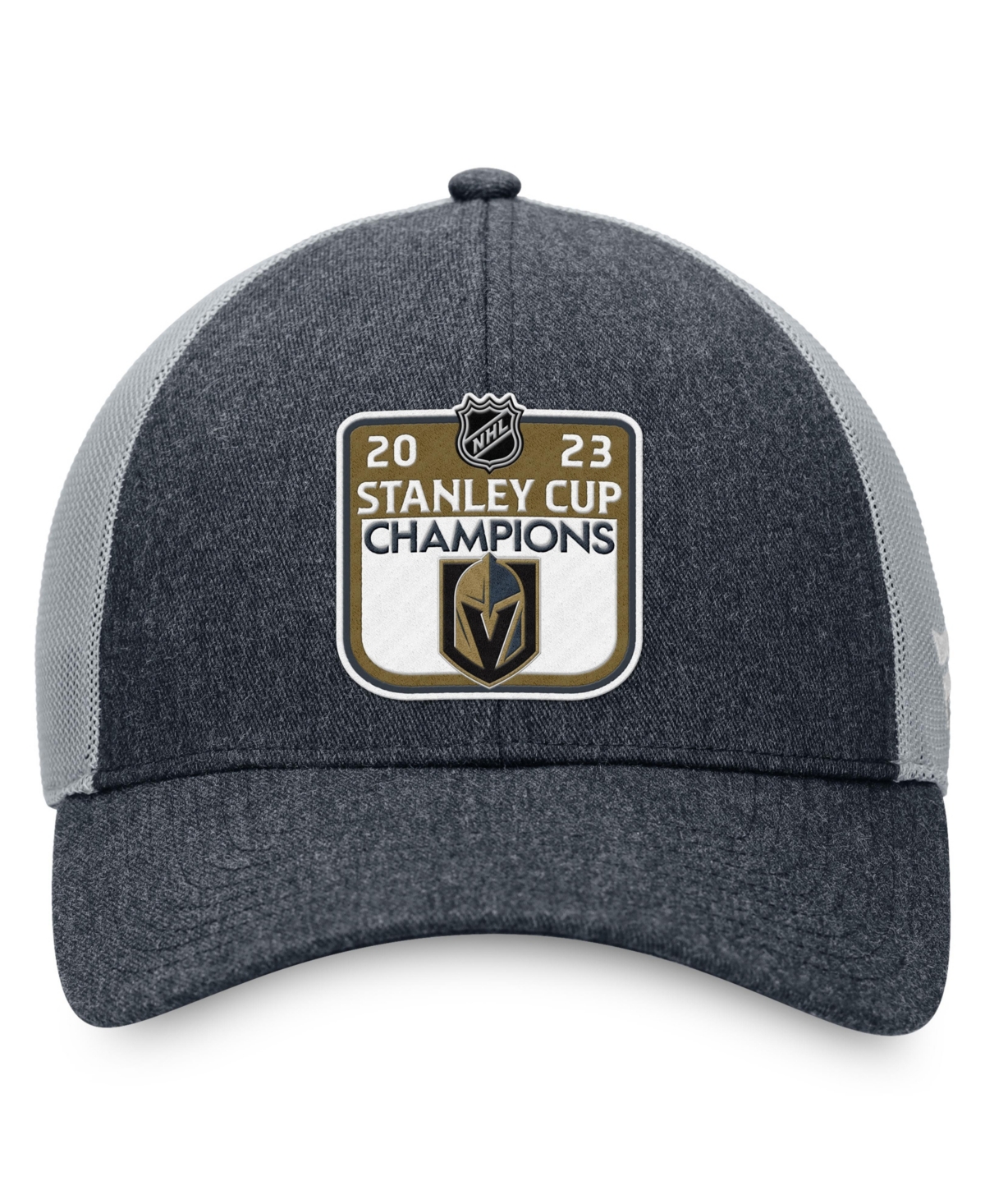 Fanatics Men's  Charcoal, Black Vegas Golden Knights 2023 Stanley Cup Champions Mesh Locker Room Adju In Charcoal,black