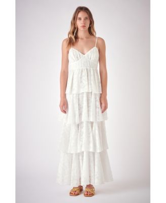 rosemuse jacquard check dress ホワイト jacquard check dress – BUNNY APARTMENT