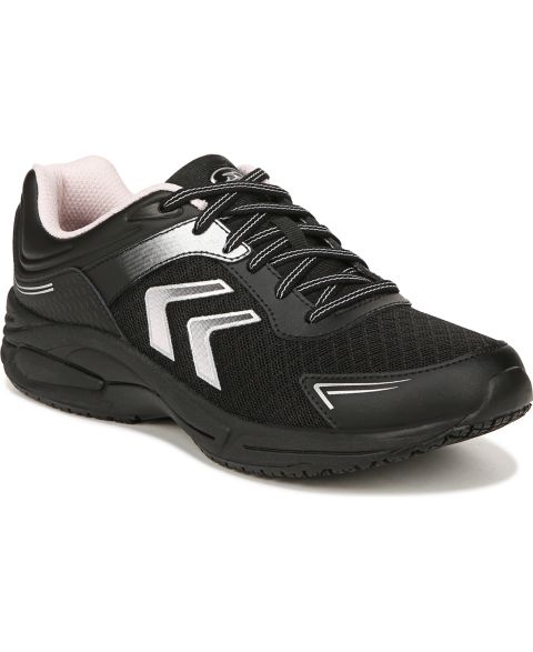 Женские рабочие оксфорды Dr. Scholl's Blaze с защитой от скольжения, цвет: Чёрный кожаный / Искусственная кожа
