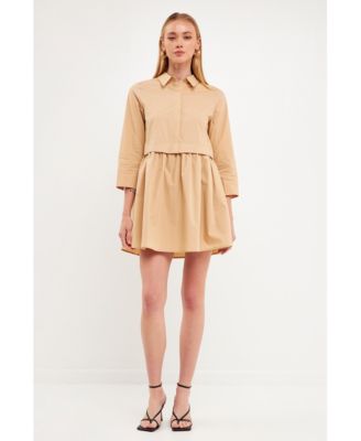 Women's Shirt Mini Dress