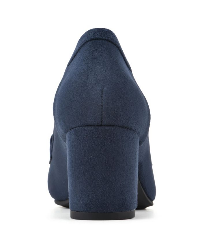 White Mountain Women's Freehold Heeled Loafers - Macy's