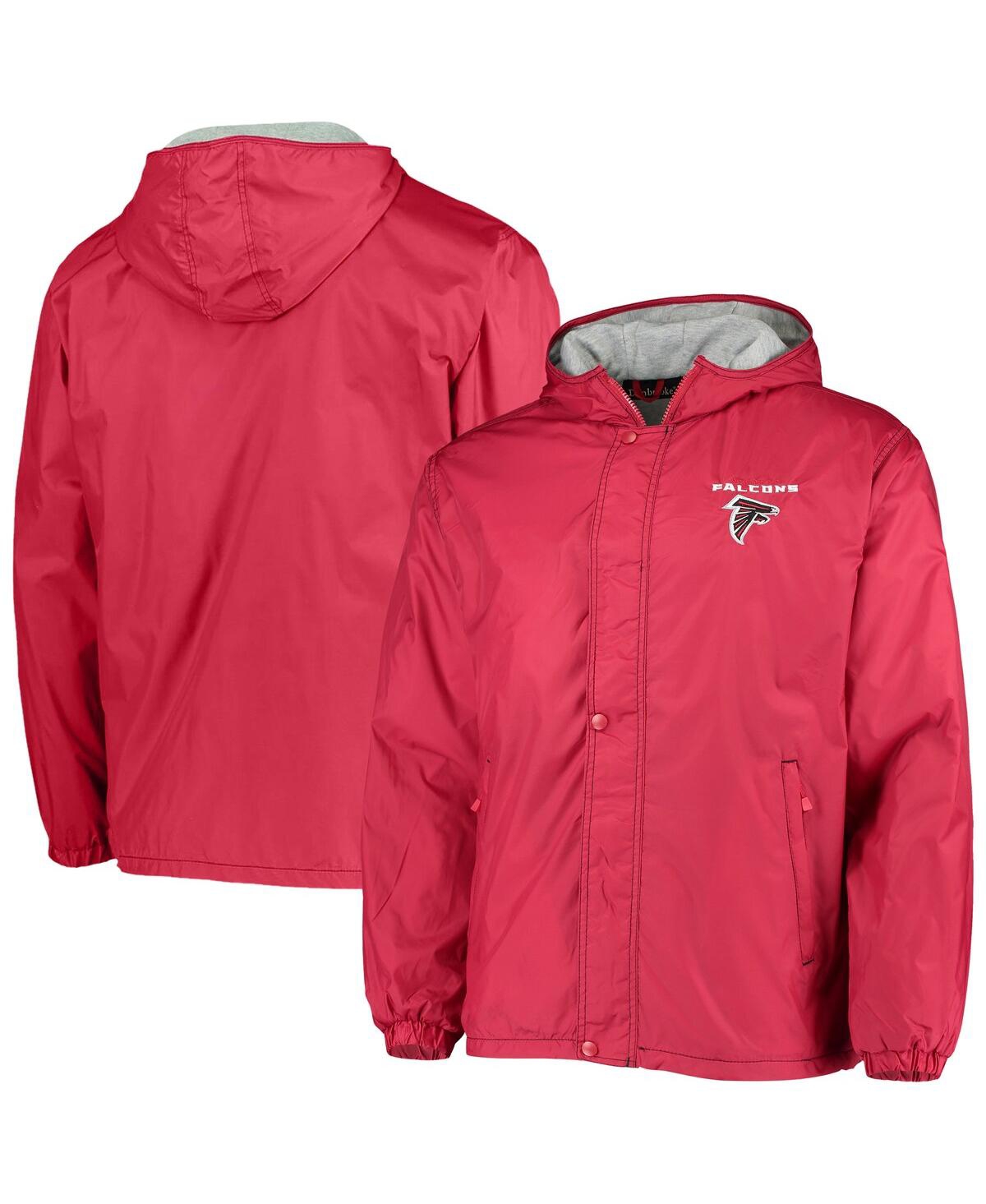 DUNBROOKE MEN'S DUNBROOKE RED ATLANTA FALCONS LOGO LEGACY STADIUM FULL-ZIP JACKET 