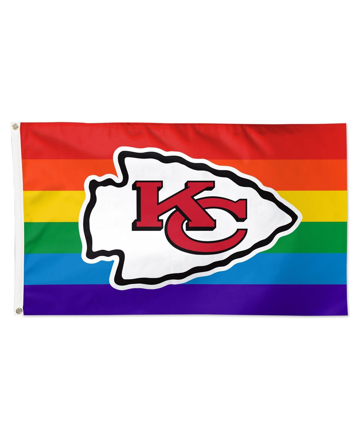 Kansas City Chiefs 3' x 5' Pride 1-Sided Deluxe Flag - Multi