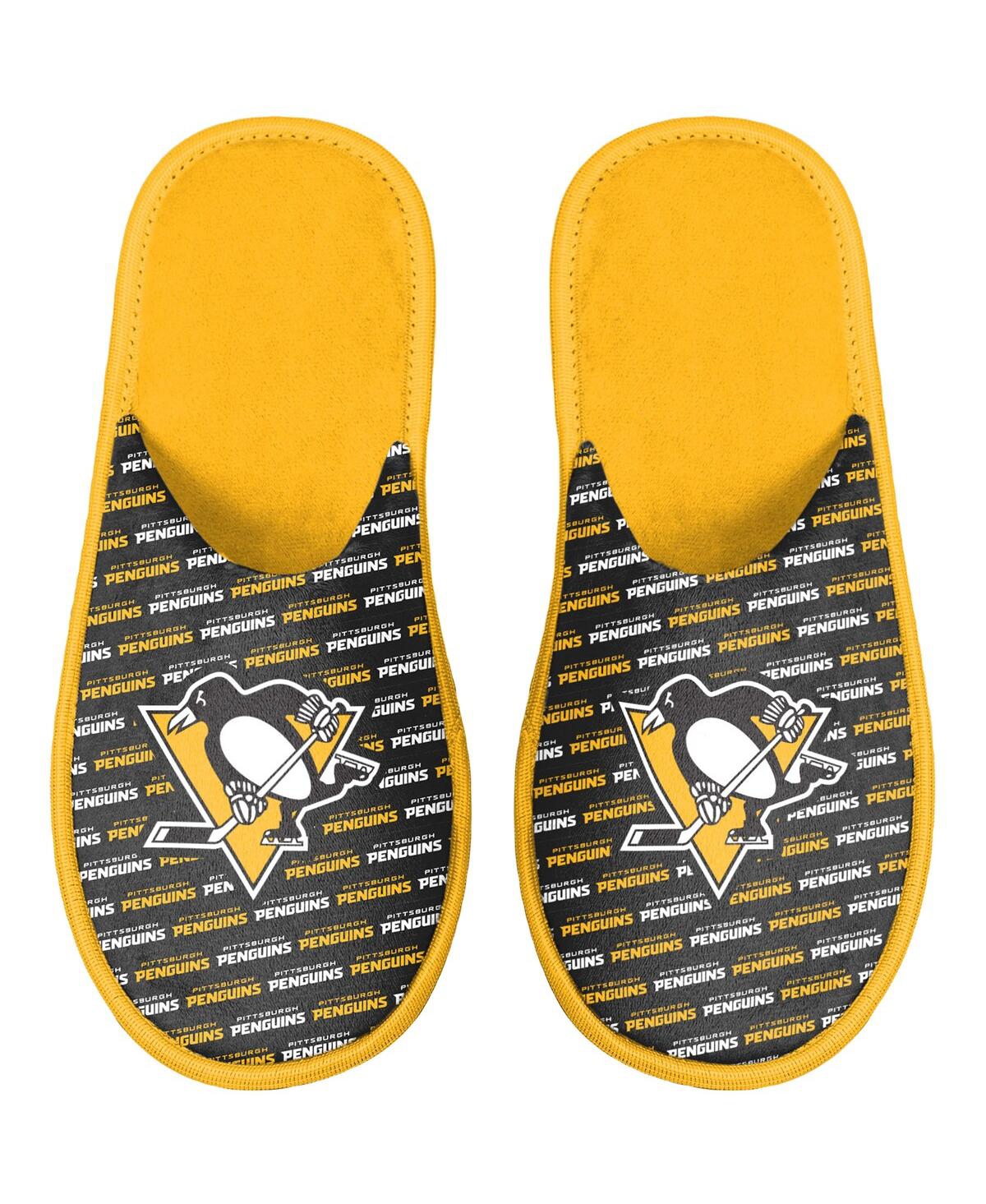 Foco Kids' Youth Boys And Girls  Pittsburgh Penguins Team Scuff Slippers In Black