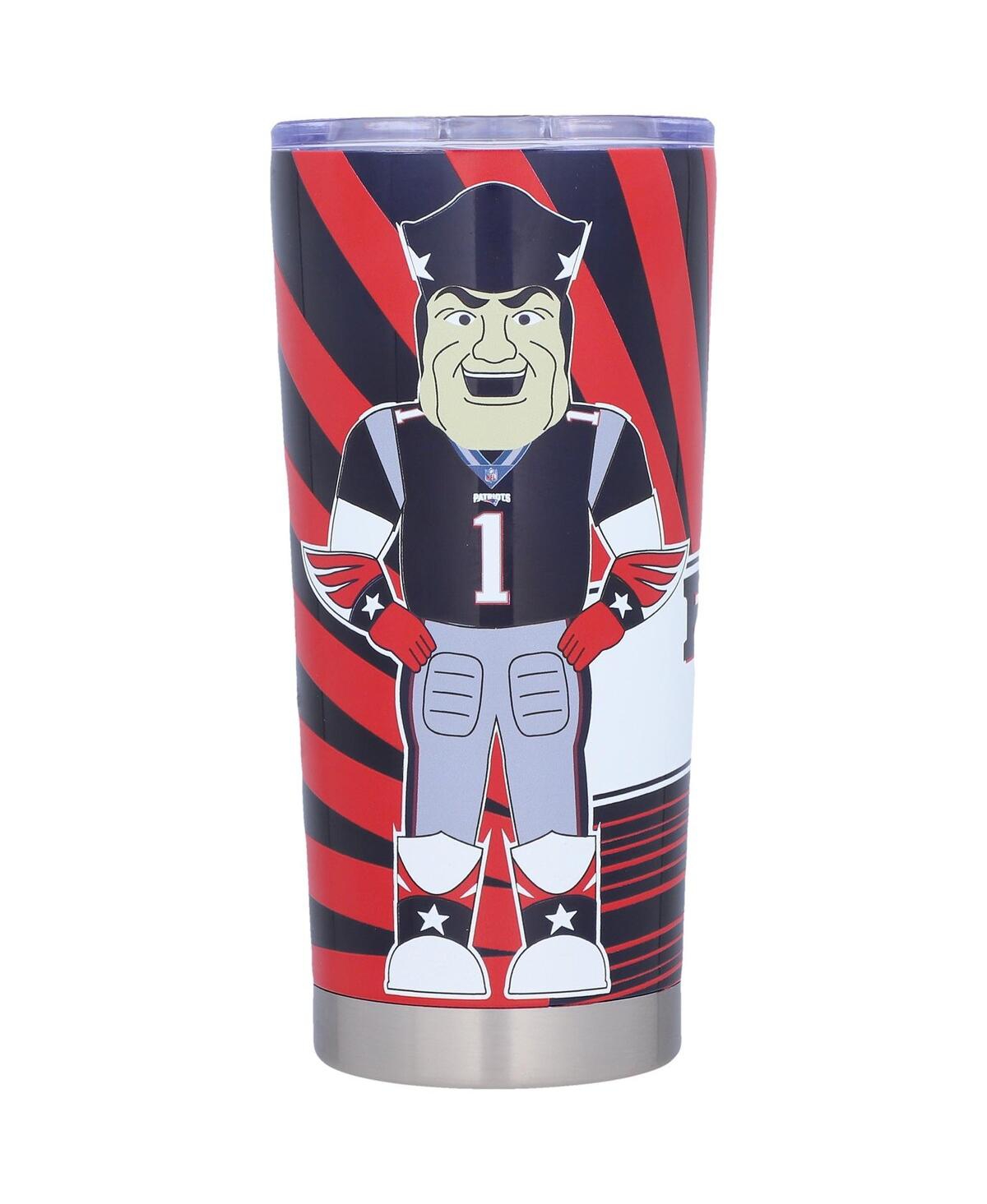 Logo Brands New England Patriots 20 oz Stainless Steel Mascot Tumbler In Red