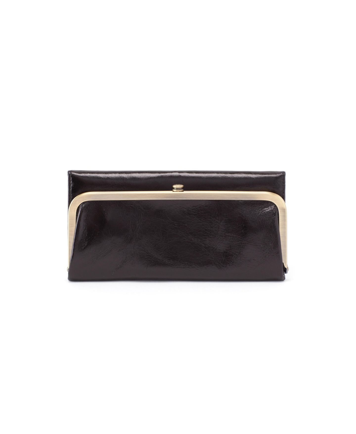 Женский кошелёк HOBO Rachel Frame Closure Continental Trifold, цвет: Чёрный — фото 1