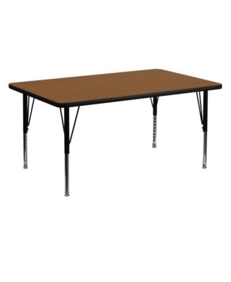 30X60 Rectangle Hp Laminate Adjustable Preschool Activity Table