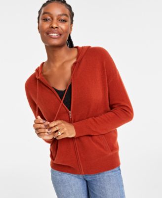 Charter Club Women s Petite 100 Cashmere Zip Hoodie Created for Macy s Macy s