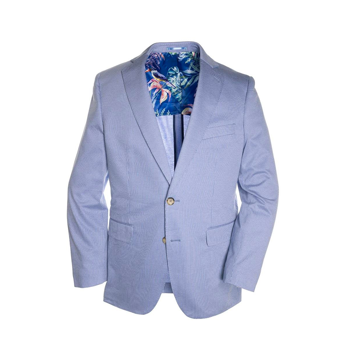 Modern-Fit Williamsburg Knit Blazer - Oxford blue pinstripe