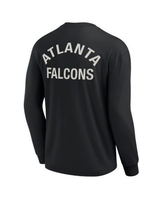 Men's and Women's Black Atlanta Falcons Super Soft Long Sleeve T-shirt