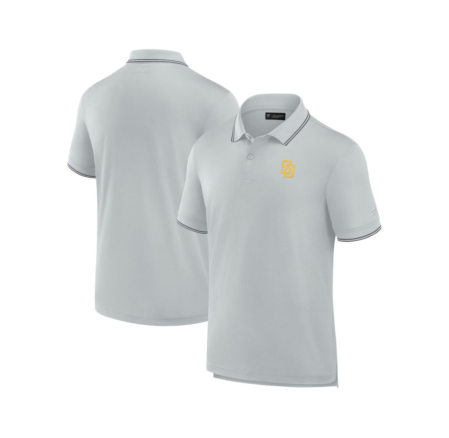 Men's Gray San Diego Padres Pique Polo Shirt
