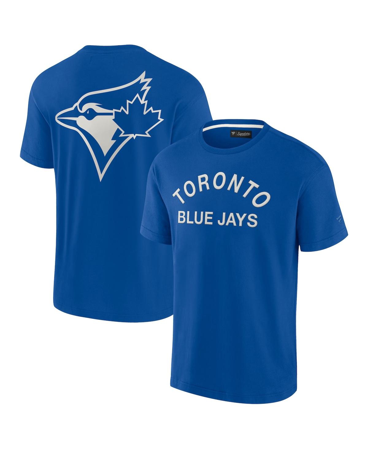 Men's and Women's Fanatics Signature Royal Toronto Blue Jays Super Soft Short Sleeve T-shirt - Royal