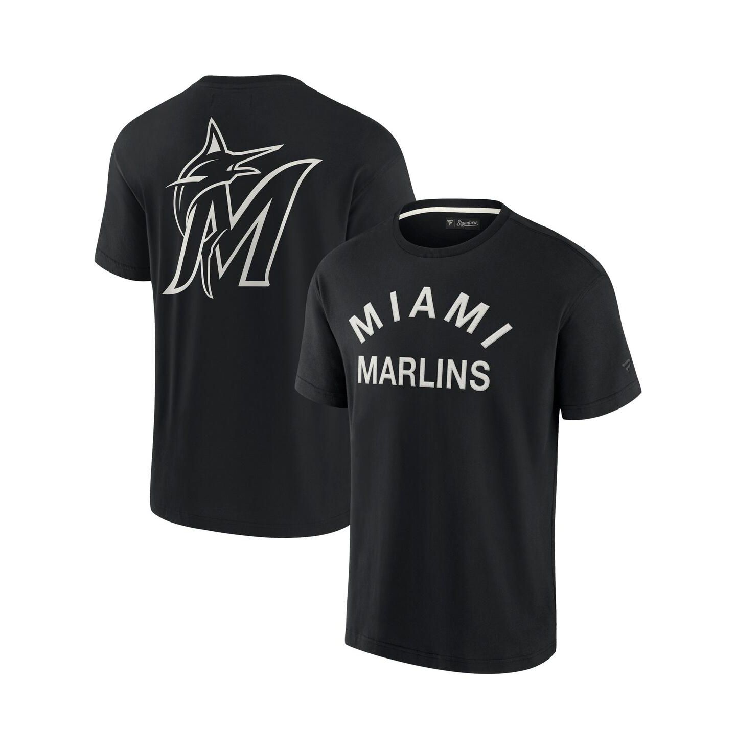 Футболка Fanatics Signature Black Miami Marlins Super Soft Short Sleeve — фото 1