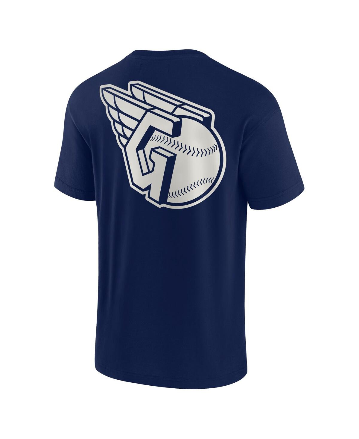 Fanatics Signature Unisex  Navy Cleveland Guardians Super Soft Short Sleeve T-shirt In Navy