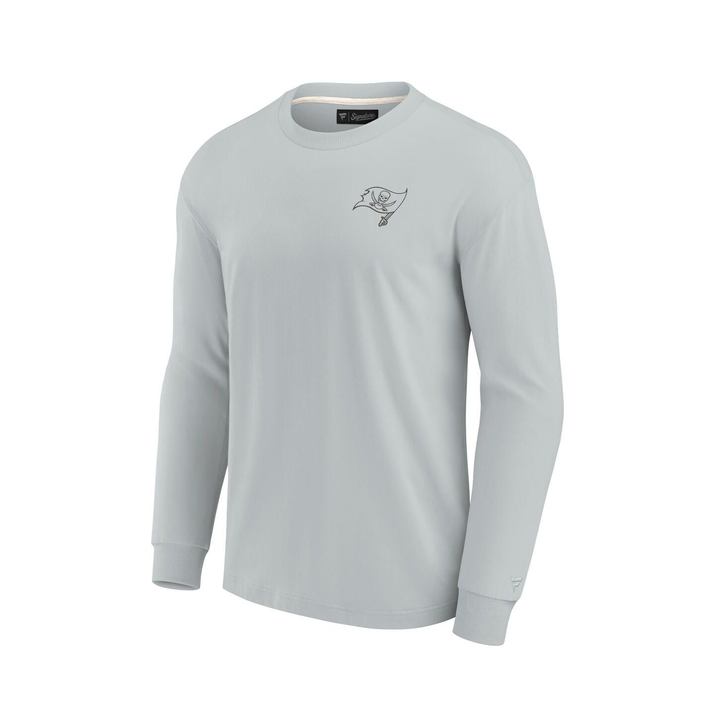Футболка Fanatics Signature Gray Tampa Bay Buccaneers Super Soft Long Sleeve — фото 3