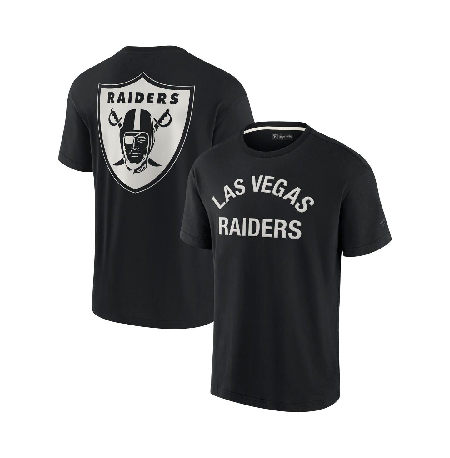 Футболка Fanatics Signature Black Las Vegas Raiders Super Soft Short Sleeve — фото 4