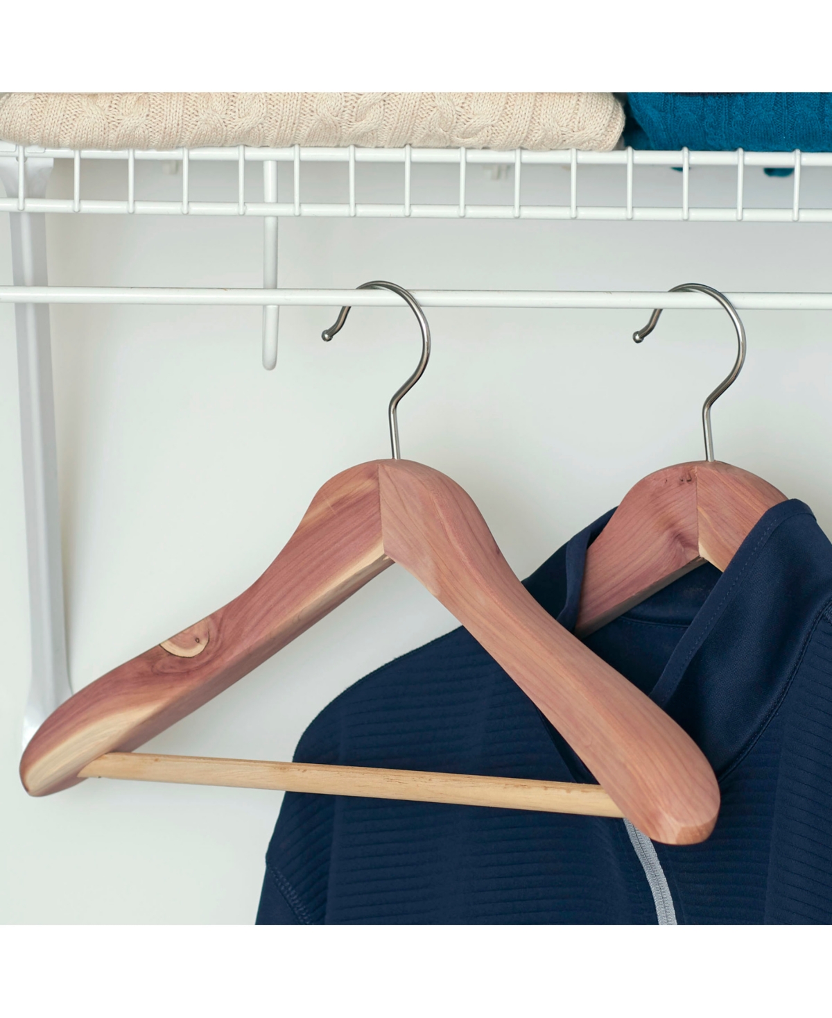 Shop Household Essentials Cedar Coat Hanger In Natural