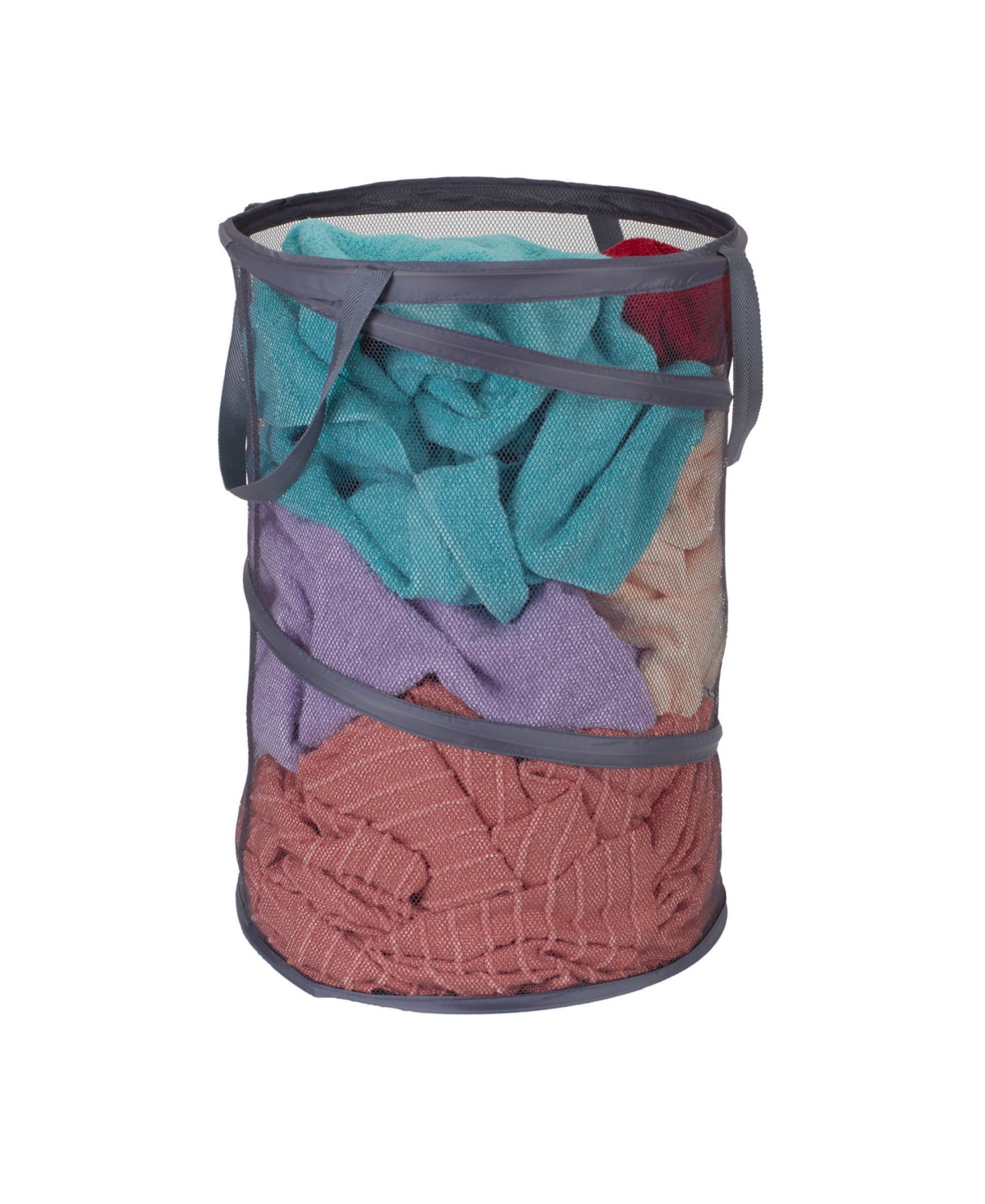 Shop Household Essentials Pop Up Hamper In Gray