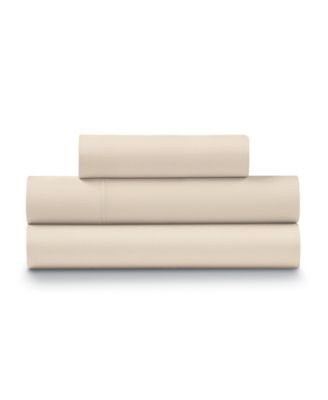 Percale Cool and Crisp 100% Cotton 3-Pc. Sheet Set, Twin