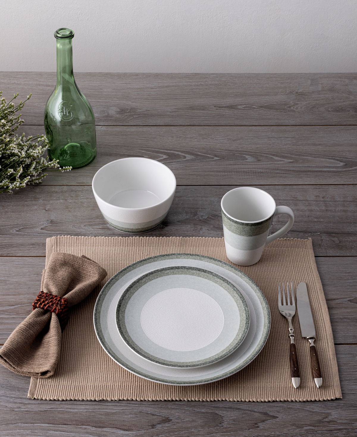 NORITAKE COLORSCAPES LAYERS COUPE DINNER PLATE SET OF 4, 11" 