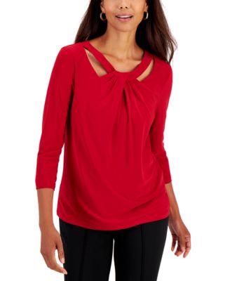 Kasper - Twist-Neck Top