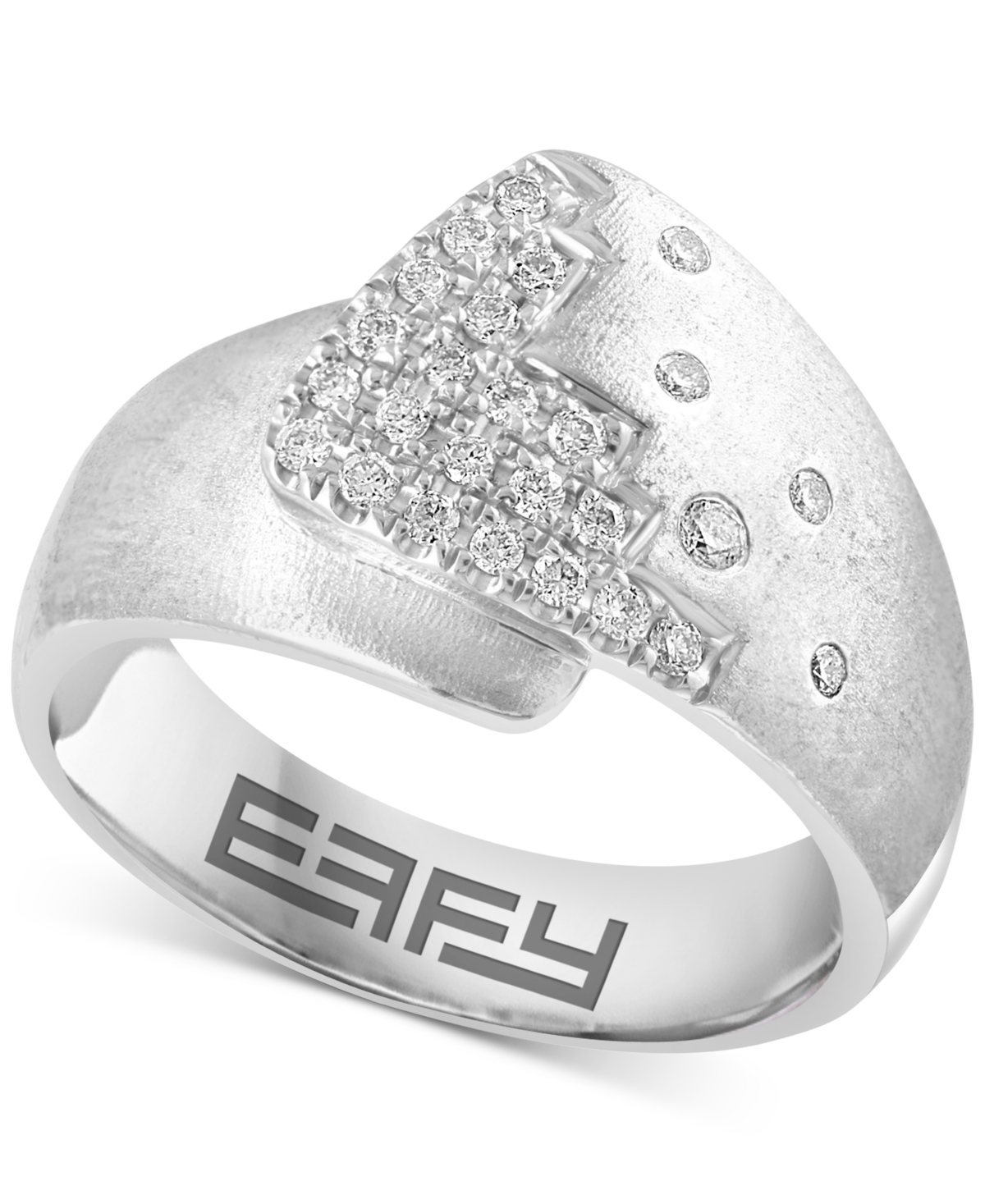 Effy Collection Effy Diamond Staircase Cluster Statement Ring (1/5 Ct. T.w.) In Sterling Silver