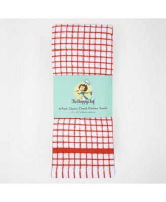 Classic Checkered Kitchen Towels (Pack of 6), 100% Cotton, 15x25 in.