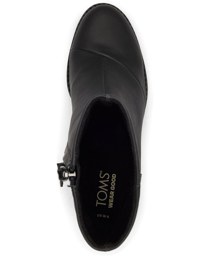 TOMS Women's Evelyn Stacked Block Heel Booties Macy's