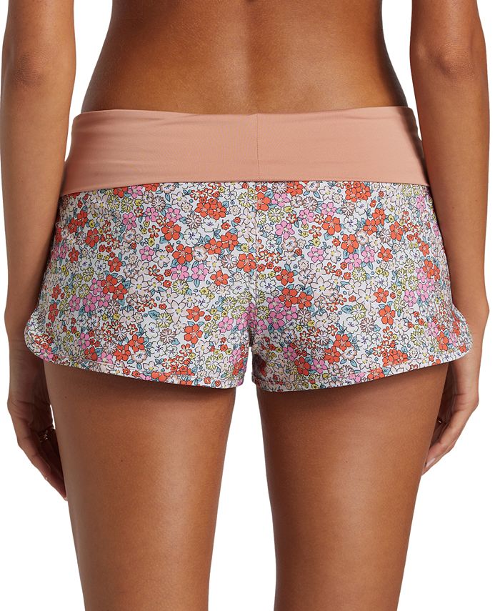 Roxy Juniors' Printed Endless Summer Swim Boy Shorts Macy's